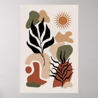 Minimalistisk Abstrakt Art Modern Vector Illustrat Poster