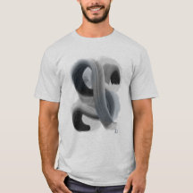 Minimalistisk Abstrakt Artwork Manar Basic T-shirt