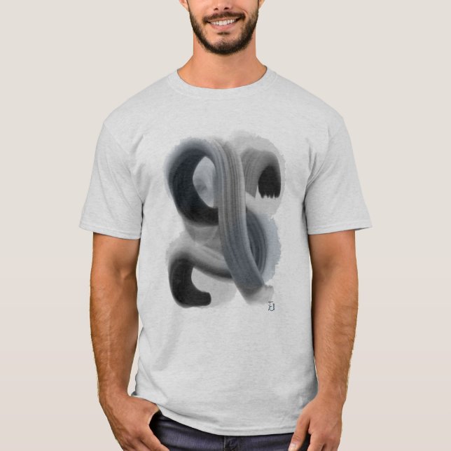 Minimalistisk Abstrakt Artwork Manar Basic T-shirt (Framsida)
