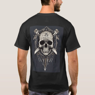 Minimalistisk Abstrakt av Skull T-Shirt