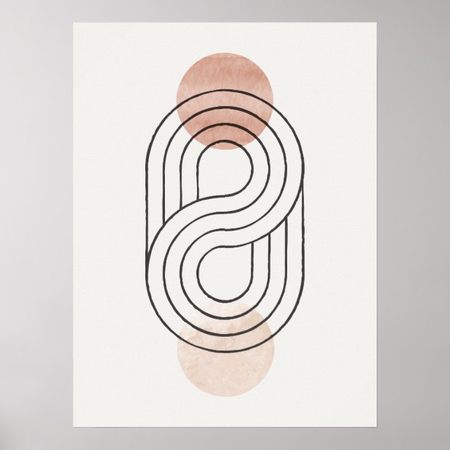 Minimalistisk Abstrakt Bauhaus Poster (Framsidan)