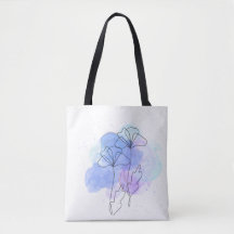 Minimalistisk Abstrakt Blommig Handväskor