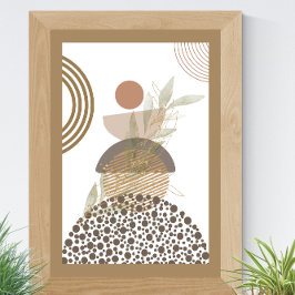 Minimalistisk Abstrakt Boho Poster