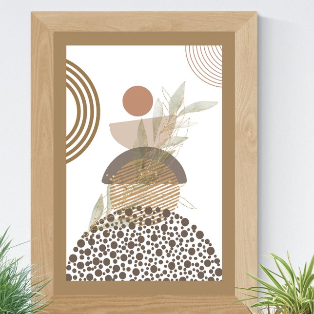 Minimalistisk Abstrakt Boho Poster (Skapare uppladdad)