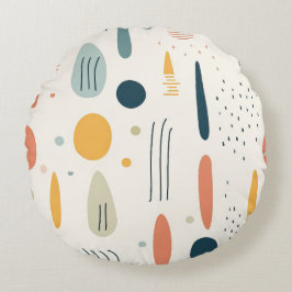 Minimalistisk Abstrakt Boho stil-runda Rund Kudde