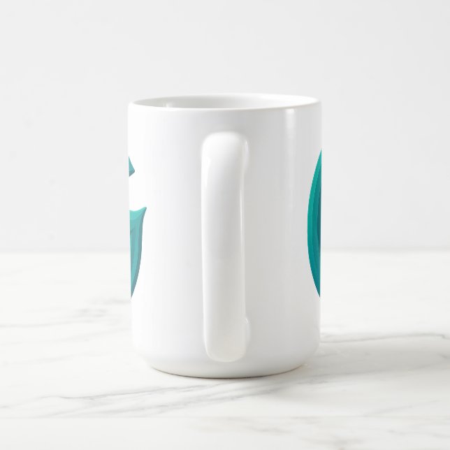 Minimalistisk abstrakt bokstav G kaffemug  Kaffemugg (Handtag)