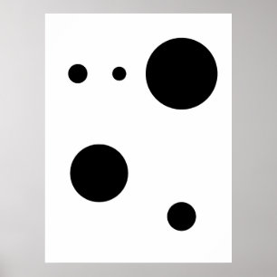 Minimalistisk Abstrakt Circle Art   Modern geometr Poster