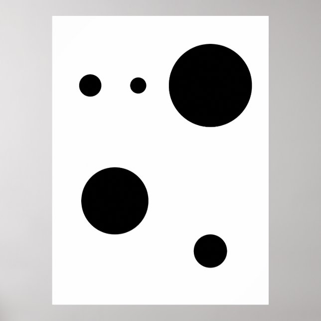 Minimalistisk Abstrakt Circle Art | Modern geometr Poster (Framsidan)