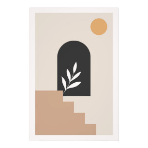 Minimalistisk abstrakt design fototryck