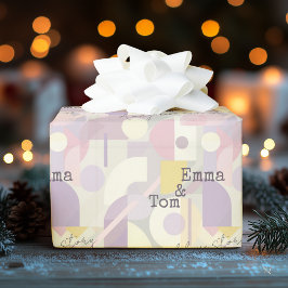 Minimalistisk abstrakt design med pastel färg presentpapper