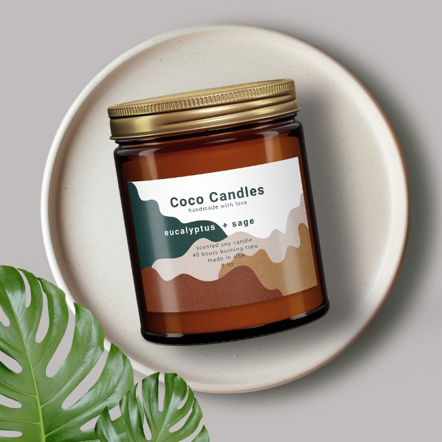 Minimalistisk Abstrakt - Etikett för rinnande ljus (Skapare uppladdad)