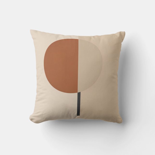 Minimalistisk Abstrakt Geometrisk Kuddslang  Kudde (Framsida)