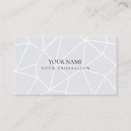 Minimalistisk abstrakt, geometriska blå himmel mod visitkort