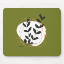 Minimalistisk abstrakt i söt färg Oliv grönt