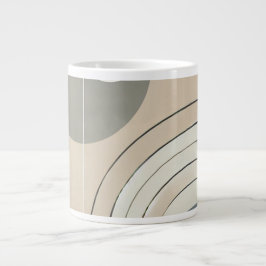 Minimalistisk Abstrakt Jumbo Mugg