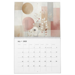 Minimalistisk abstrakt kalender