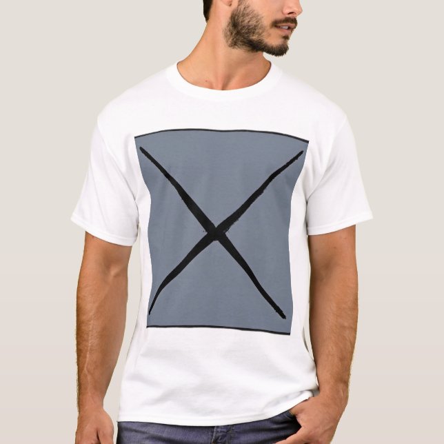 Minimalistisk Abstrakt Kor T Shirt (Framsida)