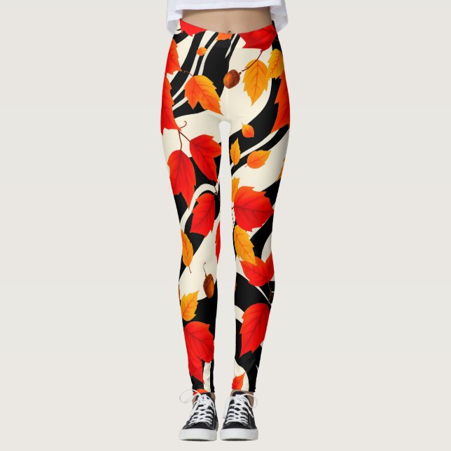 Minimalistisk Abstrakt Leggings (Framsida)