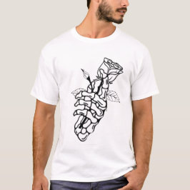 Minimalistisk Abstrakt Linjeteckning T-Shirt