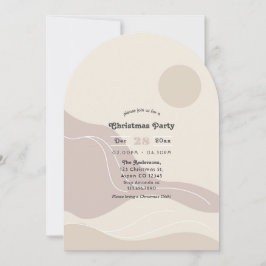 Minimalistisk Abstrakt Modern Ark Julfest Inbjudningar