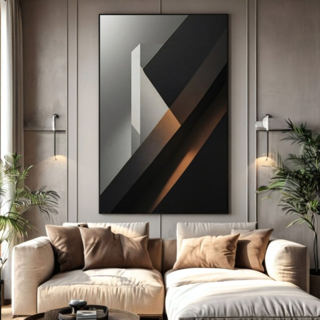 Minimalistisk Abstrakt Mörk Betong Poster (Skapare uppladdad)