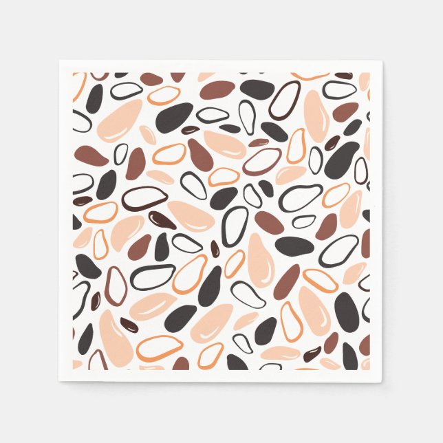 Minimalistisk abstrakt pappersservett (Framsidan)
