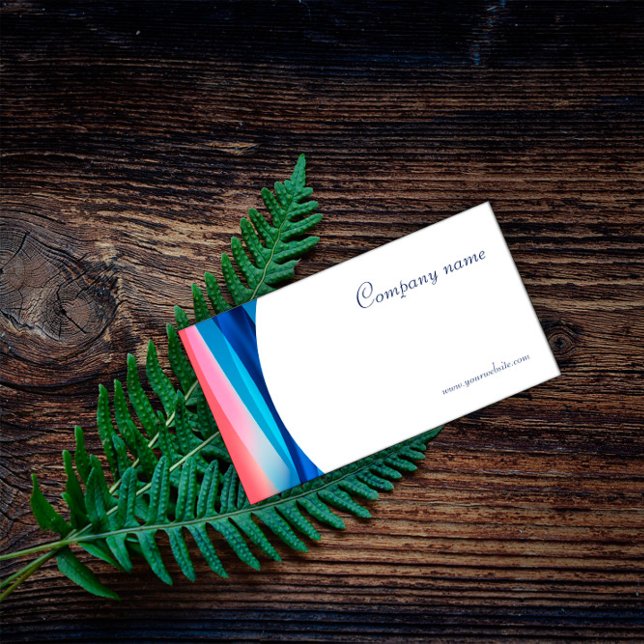 Minimalistisk abstrakt QR-kodblått Affärskort Visitkort (Skapare uppladdad)