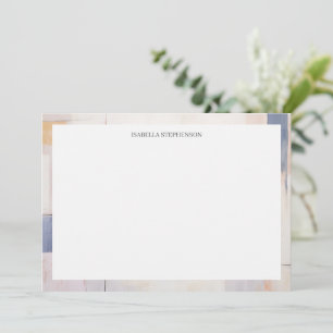 Minimalistisk Abstrakt Stilig Pastell Tack Kort