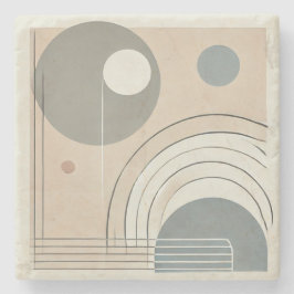 Minimalistisk Abstrakt Stone Underlägg