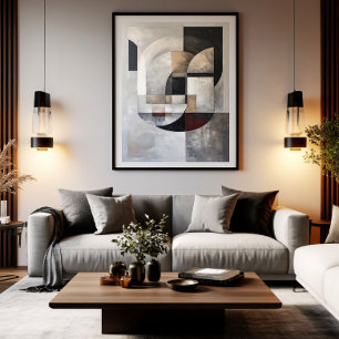 Minimalistisk abstraktion poster