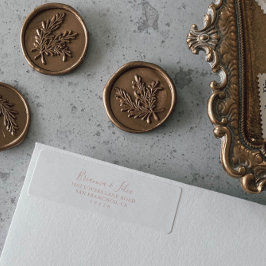 Minimalistisk adressetikett för återsändande ro Gu Returadress Etikett