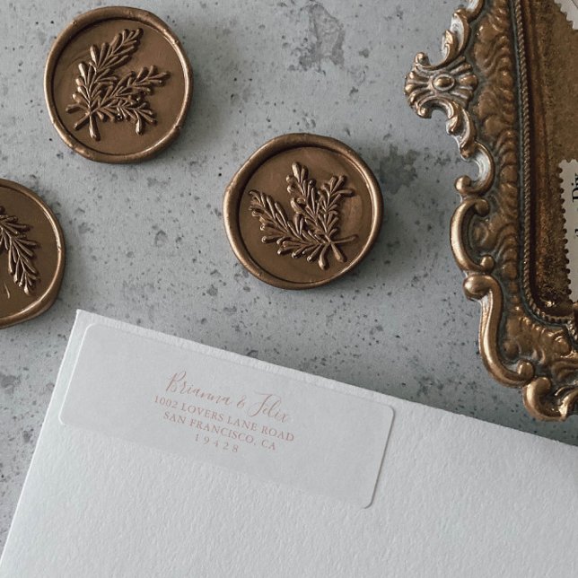 Minimalistisk adressetikett för återsändande ro Gu Returadress Etikett (Skapare uppladdad)