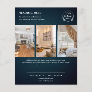 Minimalistisk affärsflyer i Marknadsföring Logot Flygblad