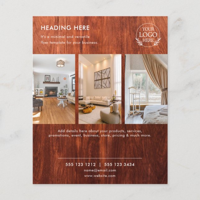 Minimalistisk affärsflyer i Marknadsföring | Logot Flygblad (Framsidan)