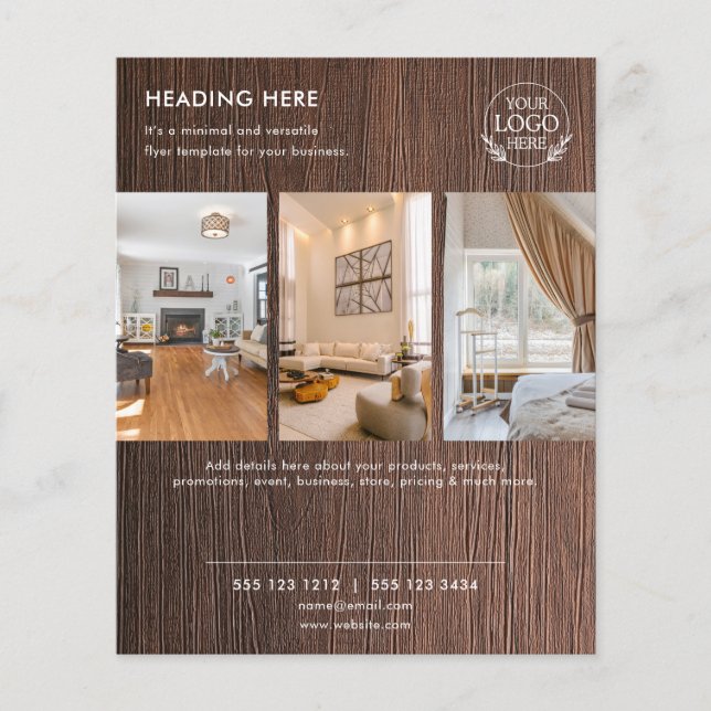 Minimalistisk affärsflyer i Marknadsföring | Logot Flygblad (Framsidan)