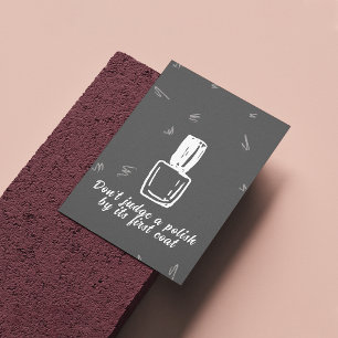 Minimalistisk affisch för nagelsalong