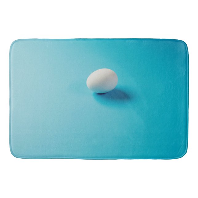 Minimalistisk äggbath Mat - Serene & skulptural Badrumsmatta (Framsidan)