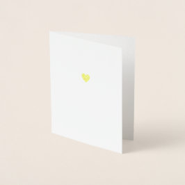 Minimalistisk Äkta Guld Folie Hjärtan Kärlek Lyckö Folierat Kort