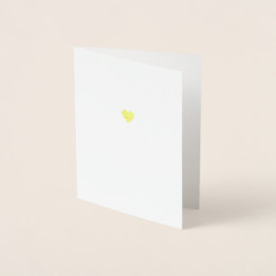 Minimalistisk Äkta Guld Folie Hjärtan Kärlek Lyckö Folierat Kort
