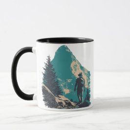 Minimalistisk Alpin Vandrar Grafik - Alpin Mugg