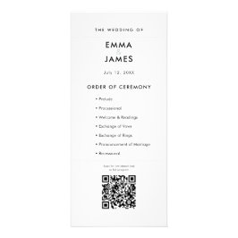 Minimalistisk Ampersand-Hochzeit | Program | QR-ko
