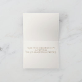 Minimalistisk andra bröllotsgratulationskort tack kort