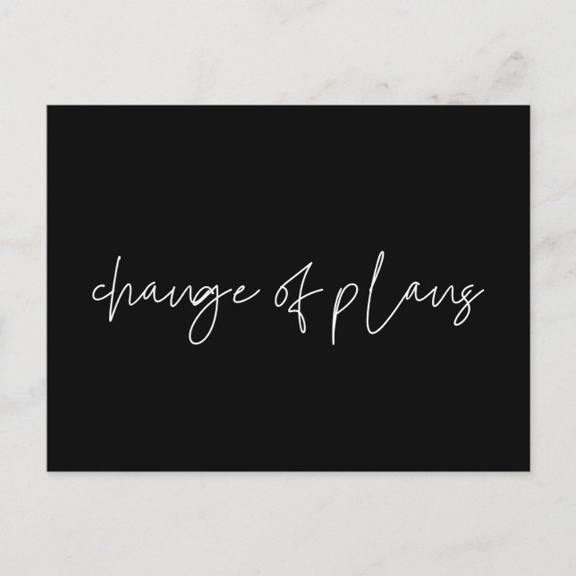 Minimalistisk ändring av planerna för uppskjutande vykort (Framsida)