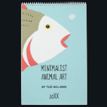 Minimalistisk animalisk konst Pastel Bird Fox Rabb Kalender<br><div class="desc">Mina minimalistiska djurformgivningar är ursprungligen målade i pastellmålade akrylfärger och har flera fåglar, bland annat uggla och flamingo, räv, fjäril, sköldpadda, fisk och kanin eller harma. Bilden på fullt ger utrymme hemma eller på ett kontor. Perfekt för alla djur eller naturområden i älskare. Det mjuka färgen är trendig och går...</div>