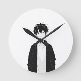Minimalistisk Anime Pojke Väggur