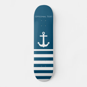 Minimalistisk ankare och Rand Nautical Mini Skateboard Bräda 18,5 Cm