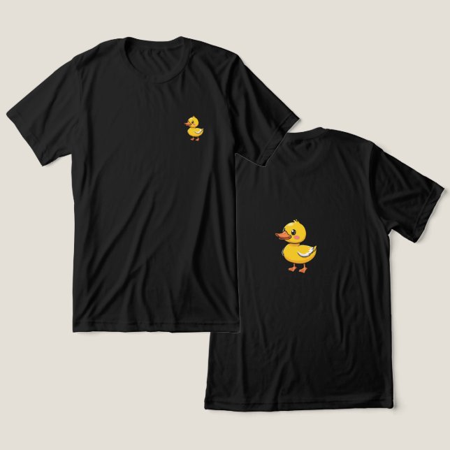 Minimalistisk ankd T-shirt (Design fram och bak)