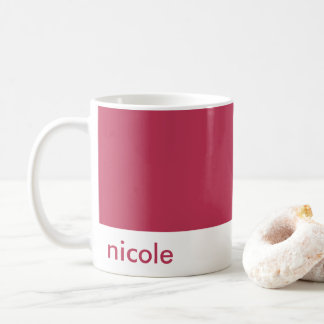 Minimalistisk Anpassa den röda Magentan för ditt n Kaffemugg