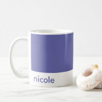 Minimalistisk anpassa ditt namn Periwinkle Blue
