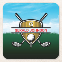 Minimalistisk anpassad elegant golfmonogram